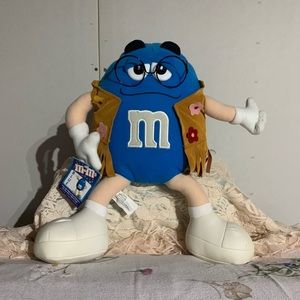 Blue Hippie Peace M & M Plush